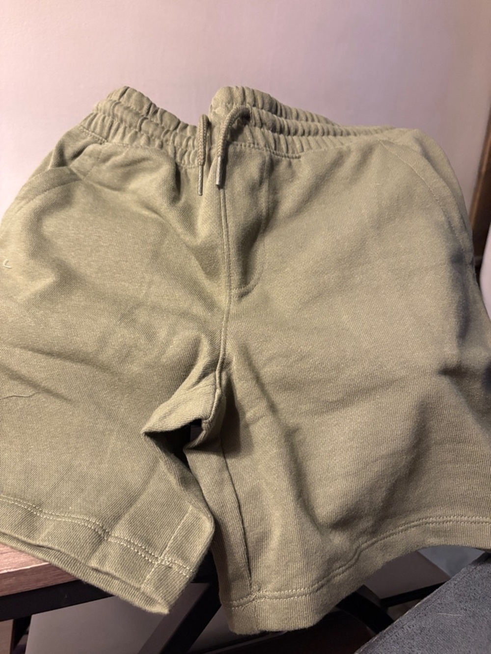 wonder nation Olive Knit Drawstring Shorts
